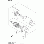 Схема вузла: Стартер електричний для Suzuki AN400 Burgman (EU analogue of SkyWave)