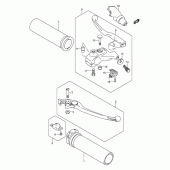 Схема вузла: Ручки керма для Suzuki VL800 Intruder Volusia