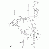 Схема вузла: Електроустаткування для Suzuki RF600