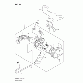 Схема узла: Воздушный фильтр для Suzuki DR-Z70