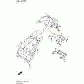 Схема вузла: Заднє крило для Suzuki SFV650 Gladius