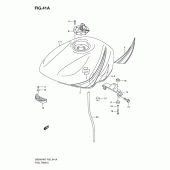 Схема вузла: Паливний бак для Suzuki GS500