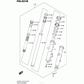Схема узла: Вилка передней оси (Dl650Al7 E28) для Suzuki DL650 V-Strom