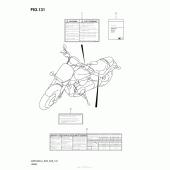 Схема вузла: Інформаційні наклейки (Vzr1800Zl4 E28) для Suzuki VZR1800 Boulevard M109R