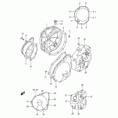 Схема вузла: Кришки картера для Suzuki GSX600 Katana