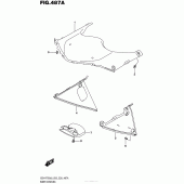 Схема узла: Подкрылок для Suzuki GSX-R750