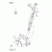 Схема узла: Рулевая траверса для Suzuki GSX-R600