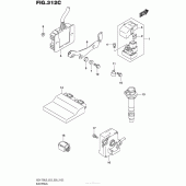 Схема вузла: Електроустаткування (Gsx-R750L5 E33) для Suzuki GSX-R750