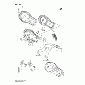 Схема вузла: Спідометр (Gsf1250al1 e21) для Suzuki GSF1250 Bandit