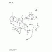 Схема узла: Спидометр для Suzuki GZ250 Marauder