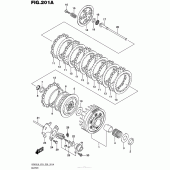 Схема вузла: Зчеплення для Suzuki VZ800 Boulevard M50
