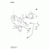 Схема узла: Спидометр для Suzuki GZ250 Marauder