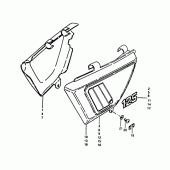 Схема вузла: Бічні панелі для Suzuki TS125