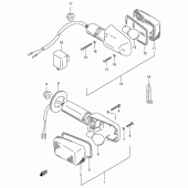 Схема вузла: Поворотники для Suzuki GSX600 Katana