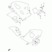 Схема вузла: Кріплення обтічників для Suzuki GSX-R750