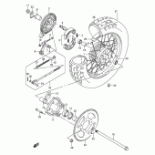 Схема вузла: Заднє колесо Suzuki VL125 Intruder LC