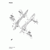 Схема вузла: Підніжки для Suzuki SFV650 Gladius