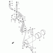 Схема вузла: Система вентиляції бака (P33) для Suzuki GZ250 Marauder