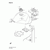 Схема вузла: Паливний бак (Gsx1300rl1 e2) для Suzuki GSX1300 Hayabusa