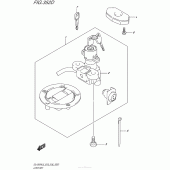 Схема вузла: Lock Set (Dl1000Al5 E28) для Suzuki DL1000 V-Strom