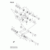 Схема вузла: Важіль прогресії для Suzuki RM250