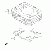 Схема узла: Цилиндр для Suzuki DR350