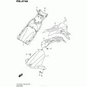 Схема вузла: Заднє крило Suzuki GSX-S1000