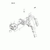 Схема вузла: Задній ліхтар (Стоп-сигнал) (E2, e26) для Suzuki TS185