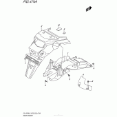Схема вузла: Заднє крило Suzuki DL1000 V-Strom