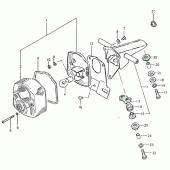 Схема вузла: Задній ліхтар (Стоп-сигнал) (E18: f.no.ts1252-333129) для Suzuki TS125