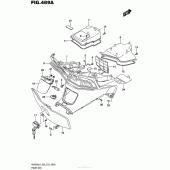 Схема вузла: Передній бардачок для Suzuki AN400 Burgman (EU analogue of SkyWave)