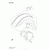 Схема узла: Переднее крыло (Vl800T E28) для Suzuki VZ800 Boulevard M50