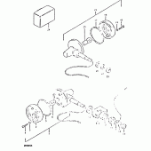 Схема вузла: Поворотники (E26) для Suzuki DR400