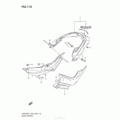 Схема вузла: Rear Fender (Vzr1800L4 E03) для Suzuki VZR1800 Boulevard M109R