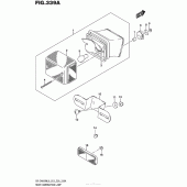 Схема вузла: Задній ліхтар (Стоп-сигнал) для Suzuki DR-Z400 DR-Z400SM