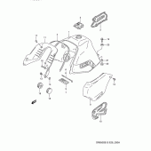 Схема вузла: Паливний бак (Model p) для Suzuki DR650 DR650S