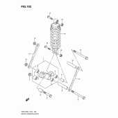 Схема вузла: Важіль прогресії для Suzuki GSF1250 Bandit