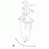 Схема вузла: Ящик для багажу Suzuki VL125 Intruder LC