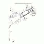 Схема узла: Воздушный фильтр (Front) для Suzuki VS800 Intruder 800