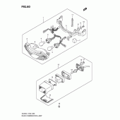 Схема узла: Задний фонарь (Стоп-сигнал) для Suzuki DL650 V-Strom