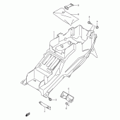 Схема вузла: Заднє крило для Suzuki GSX1300 Hayabusa