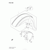 Схема узла: Переднее крыло (Vl800T E33) для Suzuki VZ800 Boulevard M50