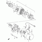 Схема вузла: Генератор для Suzuki GSX750 Katana