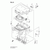 Схема вузла: Повітряний фільтр Suzuki GSX1300 Hayabusa
