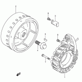 Схема вузла: Статор & Ротор для Suzuki SV1000