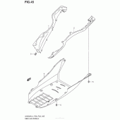 Схема вузла: Нижні молдинги (Спідниці) для Suzuki UH200 Burgman