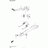 Схема вузла: Підставка для Suzuki SFV650 Gladius