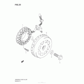 Схема вузла: Статор & Ротор для Suzuki AN650 Burgman (EU analogue of SkyWave)