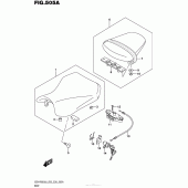 Схема вузла: Сидіння для Suzuki GSX-R600