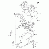 Схема узла: Спидометр / тахометр для Suzuki GSX400